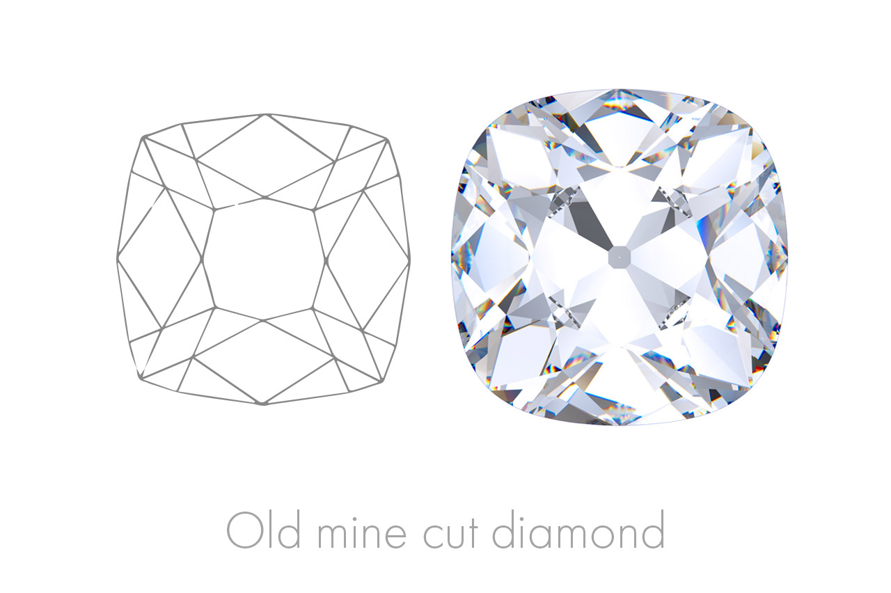 The Old Mine Cut harks back to a time when these precious gems were measured by eye and cut by hand, a skill most rare. 