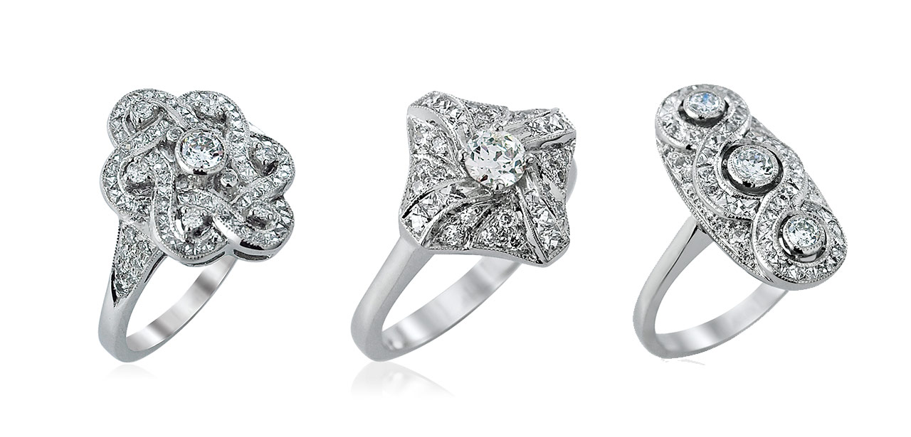 Diamond Rocks Deluxe Vintage Ring Collection