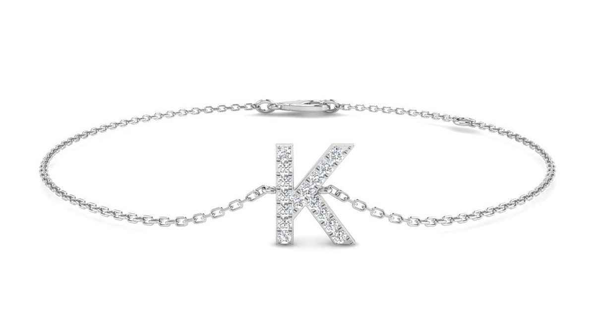 K letter bracelet Clearance
