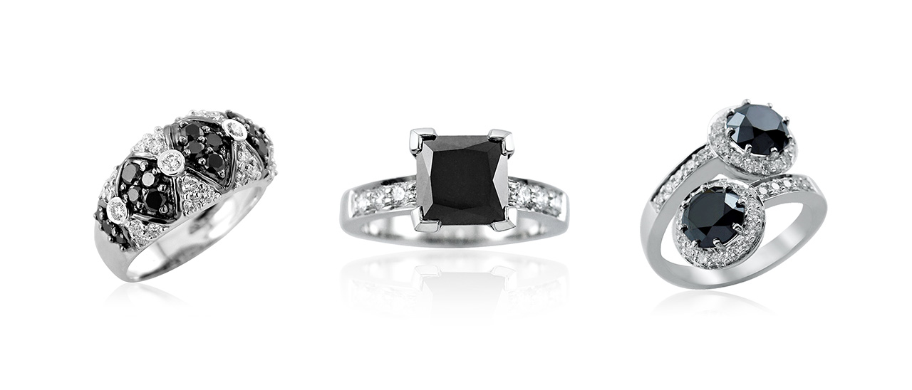 Black diamond rings from Diamond Rocks