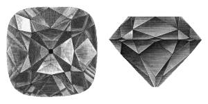 "Regent (diamond) black" by Ahnode - Nordisk familjebok. Licensed under Public Domain via Wikimedia Commons 
