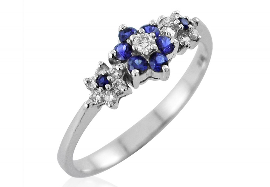 Sapphire-Flroal-Ring