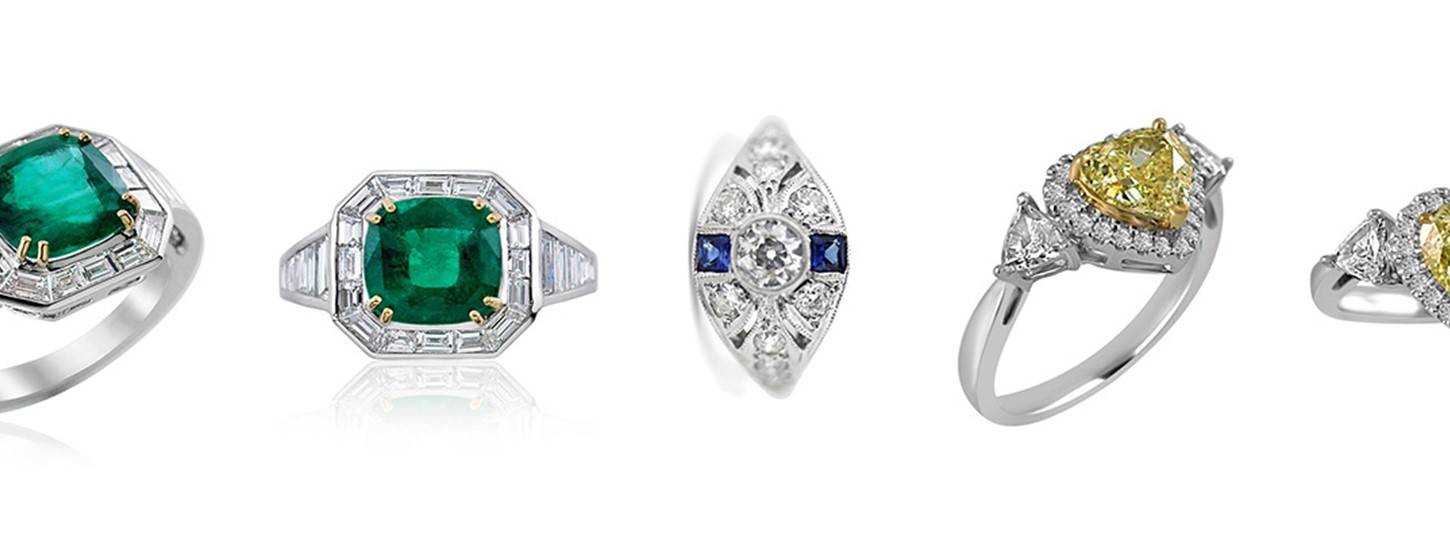 Engagement ring styles by decade