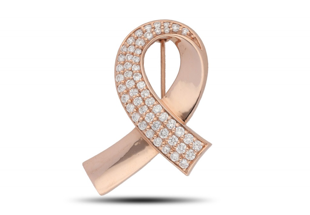 Diamond Rocks designs pin for Breast Cancer Care's 25th anniversary